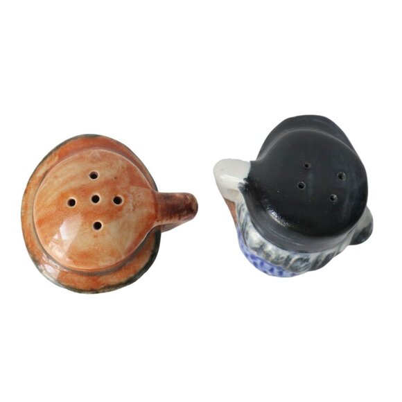 Vintage Salt & Pepper Figural Miniature Toby Shakers - Picture 3 of 4